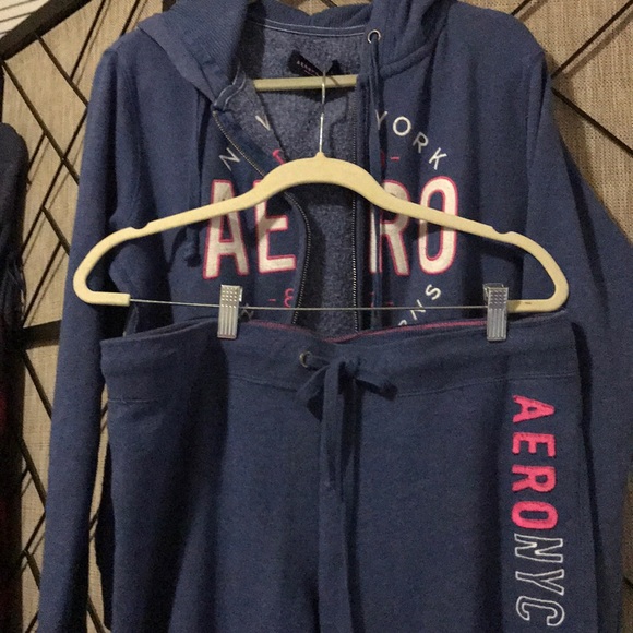 Aeropostale hoodie and sweatpants medium blue - Picture 5 of 6